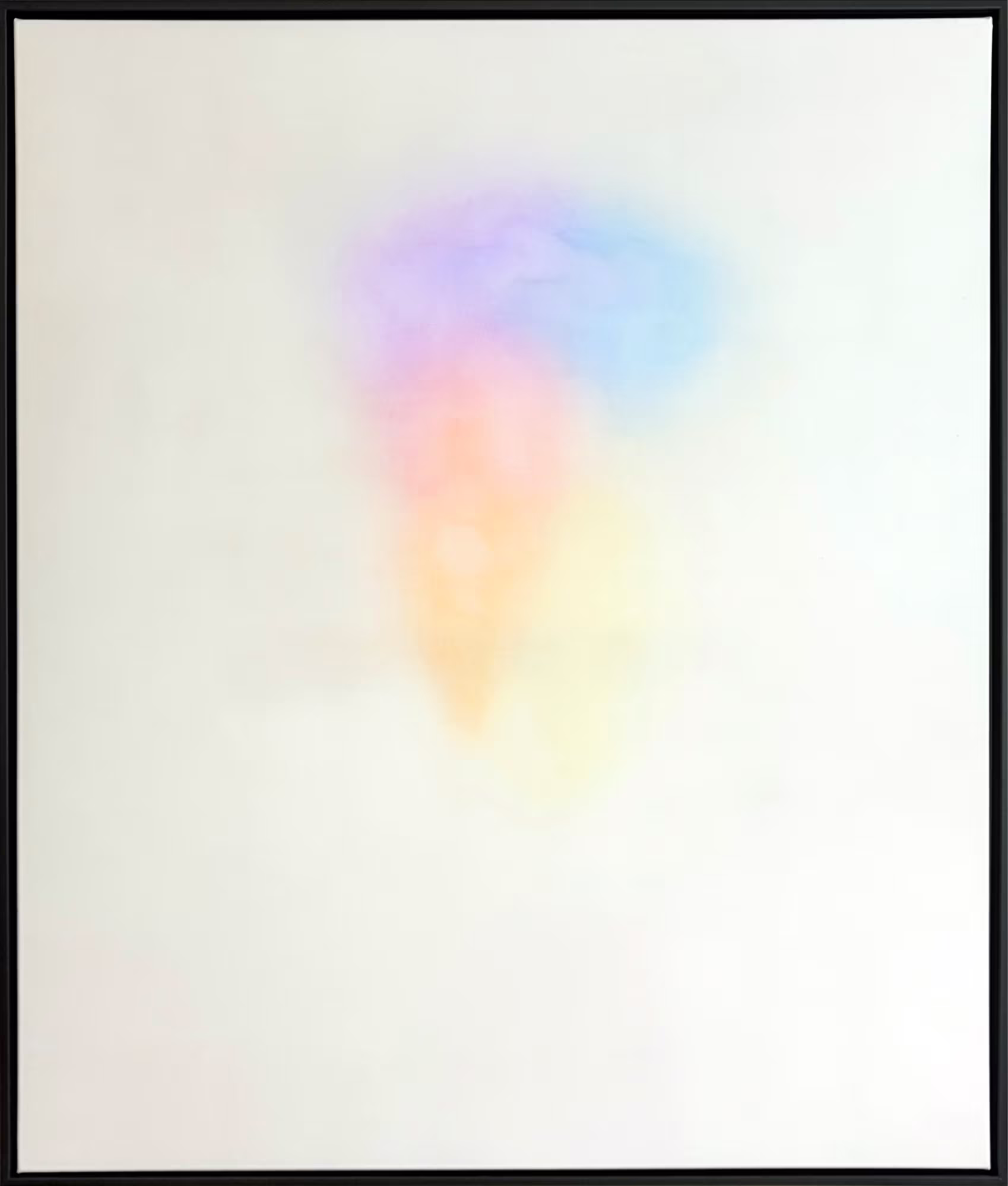 Spectral Drift — 100 × 120 cm · framed