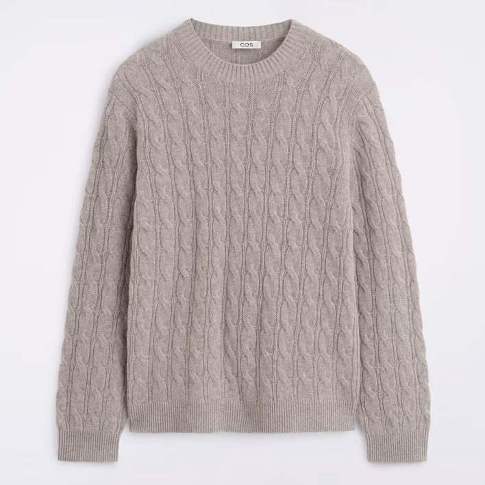 Cable-knit cashmere jumper, COS